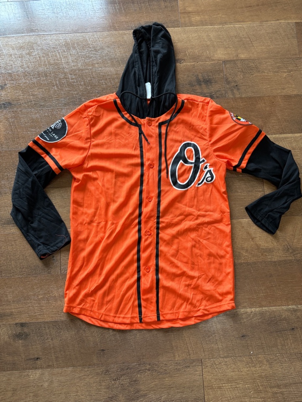 Baltimore Orioles Men’s Orange & Black Hooded Jersey